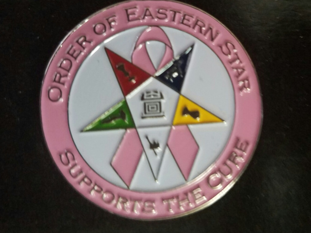 OES Eastern Star Supports the Cure lapel pin