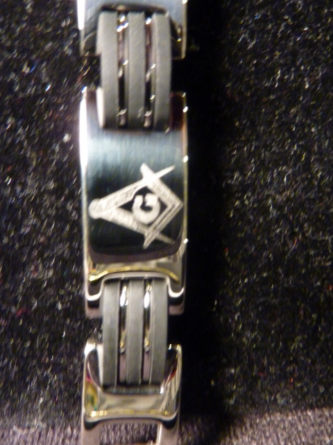 Mason or Shrine Stainless Steel bracelet (New June 2013)
