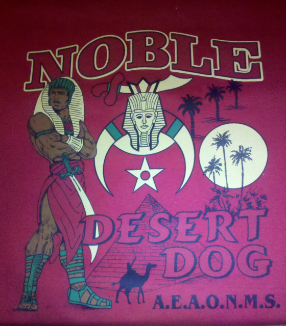 Shriner tee shirt Desert Dog 4x, 5x