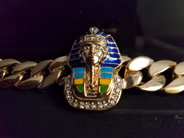 Shrine Pharoah gold plated bracelet