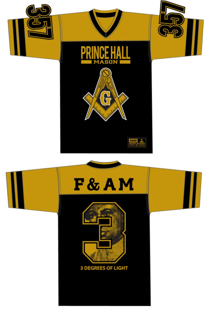 Prince Hall Masonic Football jersey (added 7-17-17)