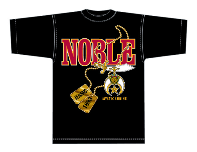 Shriner Noble Prince Hall Dog Tag T-shirt
