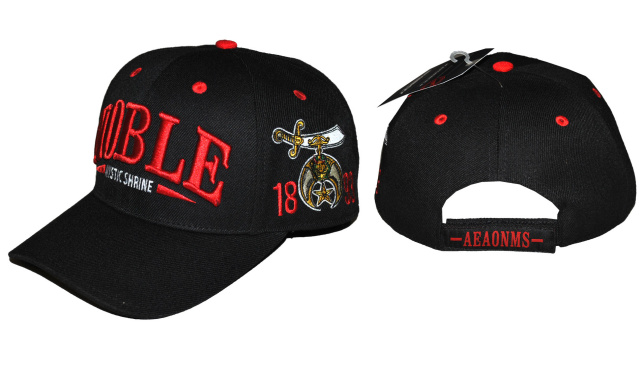 Shriner Noble baseball hat AEAONMS 2 styles available (added Mar. 2017)