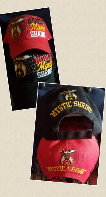 Noble/Shriner baseball hat  4 different designs